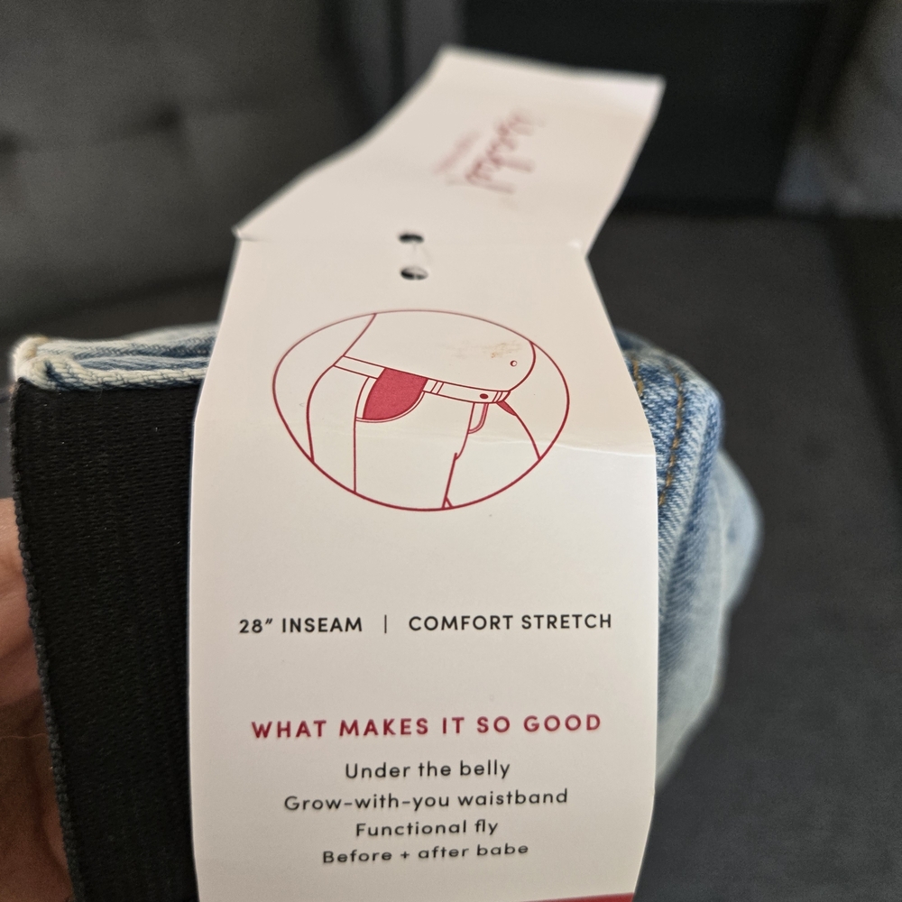 Ingrid & Isabel Maternity 80s Slim Jean